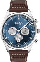 Hugo Boss - 1513709 - Mannen - Horloge - Leer - Bruin - Ø 44 mm