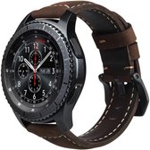 watchbands-shop.nl Leren bandje - Samsung Gear S3 - DonkerBruin