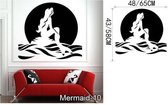 3D Sticker Decoratie Zeemeermin Princess Home Room Decor Window PVC Muursticker Poster DIY Verwijderbare decors Plafond Meisjeskamer Stickers - Mermaid10 / Small