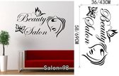 3D Sticker Decoratie Nagel Bar Winkel Muursticker Kapsalon Muur Art Decal DIY Woondecoratie Muurschildering Verwijderbaar Home Decor - Salon98 / S