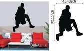 3D Sticker Decoratie Hot Sales Spelen Basketbal Muurstickers Home Decor Muurstickers voor Kinderkamer Decoratie Vinyl Stickers Gewoon doen het Art Mural - DUNK11 / Small