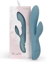 Bloom The Violet Rabbit Vibrator – Vibrators voor Vrouwen – Stijlvolle Rabbit Vibrator – Inclusief Oogmasker en Toy Bag - Blauw