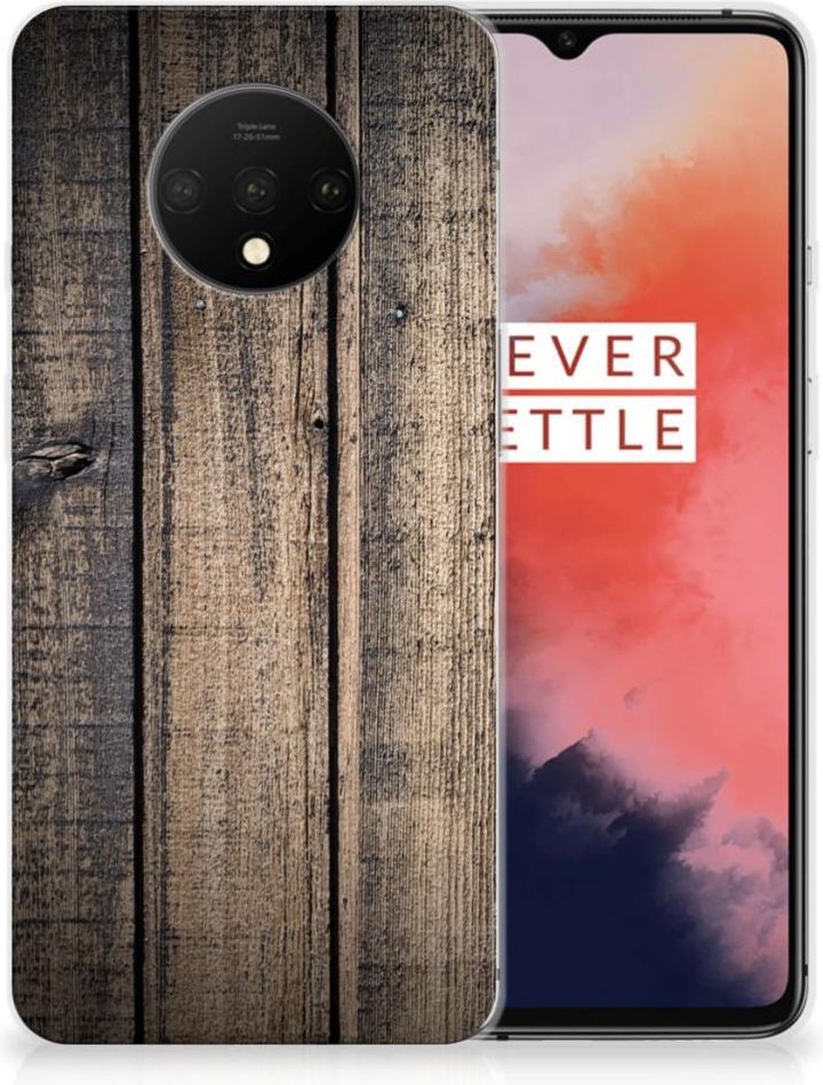 OnePlus 7T Bumper Hoesje Steigerhout