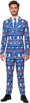 Suitmeister Verkleedpak Christmas Blue Nordic Heren Polyester Maat Xxl