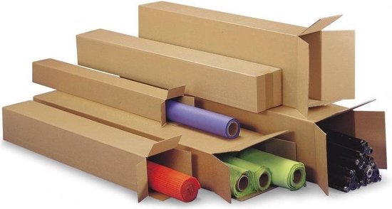 Conform zeemijl flauw Verzenddoos/verpakkingsdoos langwerpig 80 x 10 x 10 cm - Langwerpige  kartonnen doos -... | bol.com