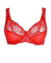 LingaDore - Daily Full-Coverage BH Rood - maat 95D - Rood - Met beugel - Dames