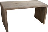 Wood4you - Table de jardin échafaudage côté fermé bois - 190Lx78Hx90P cm