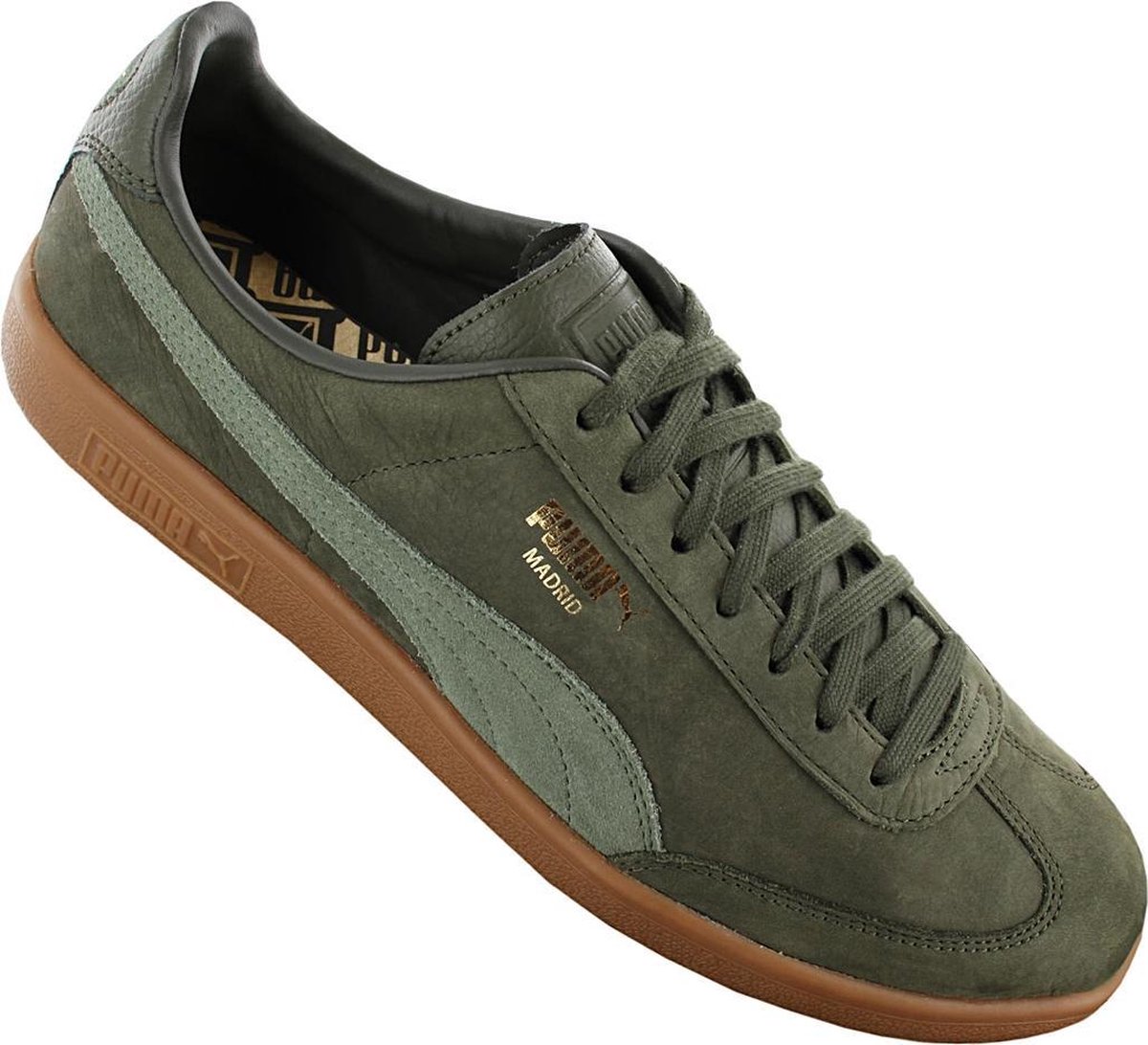 Puma Madrid NBK Leather 366638-03 Heren Sneakers Sportschoenen Schoenen  Forest-Groen -... | bol.com