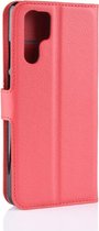 Huawei P30 Pro Hoesje - Mobigear - Classic Serie - Kunstlederen Bookcase - Rood - Hoesje Geschikt Voor Huawei P30 Pro