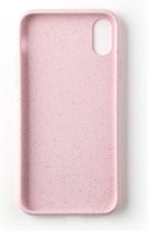 Wilma Stop Plastic Case Biologisch Afbreekbaar Beschermend Hoesje Walvis iPhone X XS - Roze