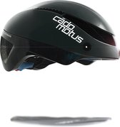 CADOMOTUS Omega Aero Helm | Professionele Aerodynamische Helm |  Schaatshelm | Fietshelm | Triathlonhelm | Ultra Licht & Lage weerstand | Voor Volwassenen | Maat M (54 - 57 cm) Zwart | Vizier Optioneel
