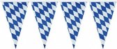 Oktoberfest 3x Beieren vlaggenlijn blauw/wit 4 m
