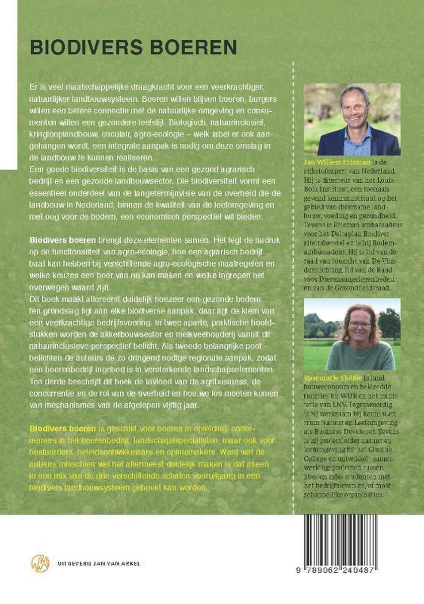 Biodivers boeren - back cover