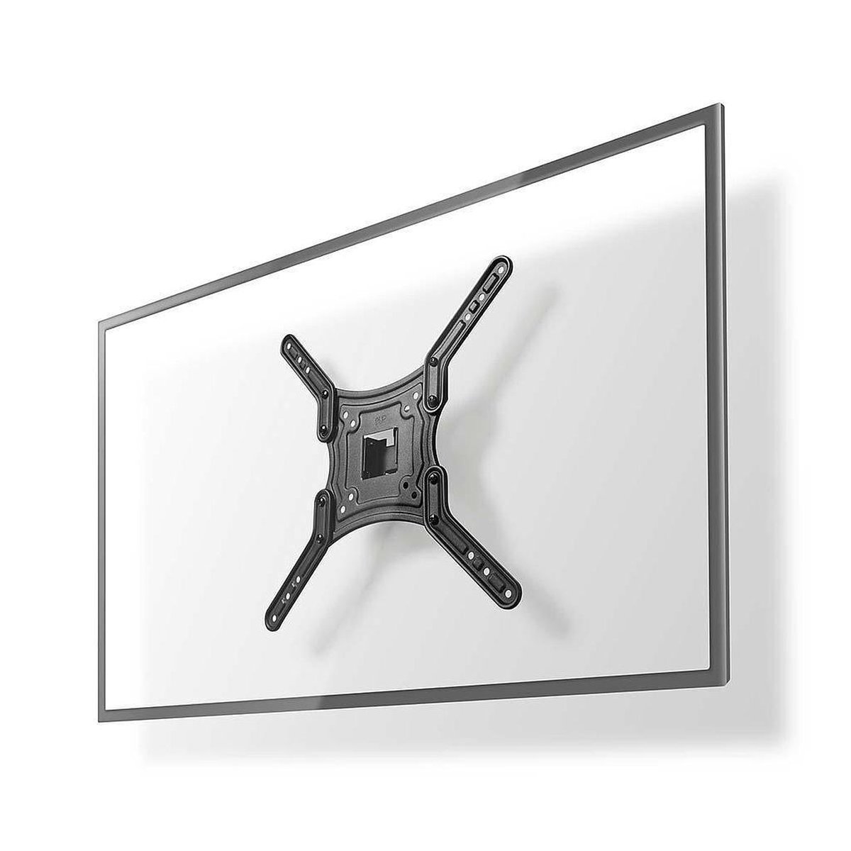 Nedis Draai- en Kantelbare TV-Muurbeugel | 23-55 " | Maximaal schermgewicht: 30 kg | Kantelbaar | Draaibaar | Minimale muurafstand: 67 mm | Maximale muurafstand: 197 mm | 2 Draaipunt(en) | ABS / Staal