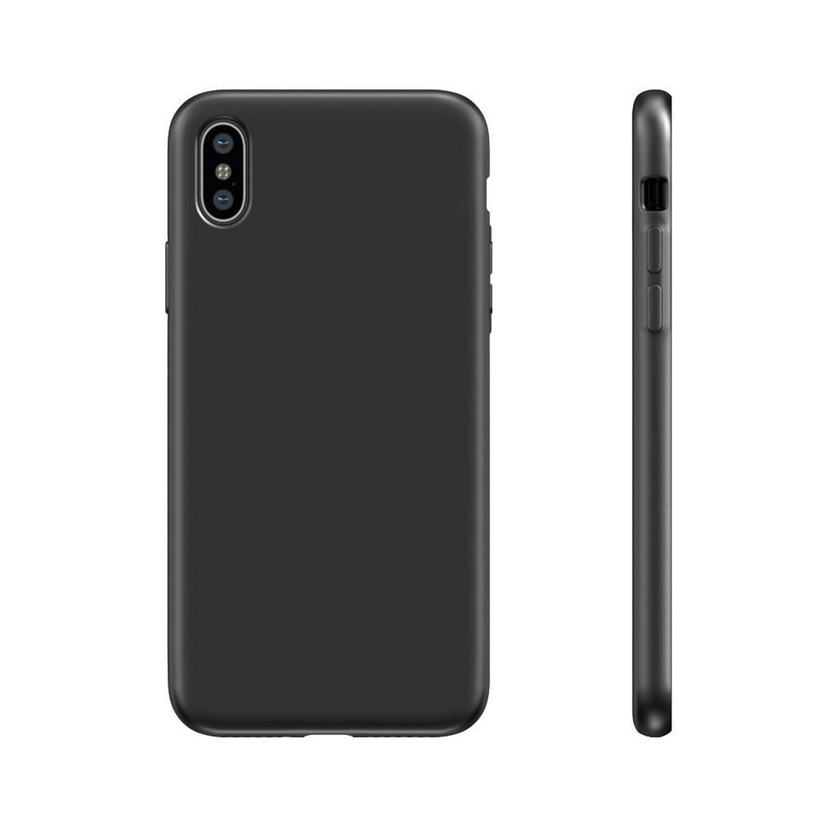 BeHello Liquid Silicon Case Zwart voor iPhone X Xs