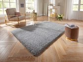 Hoogpolig vloerkleed Talence Elle Decoration - grijs 200x290 cm