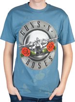 Rockstarz T-shirt Guns 'N Roses Famous Logo Blauw
