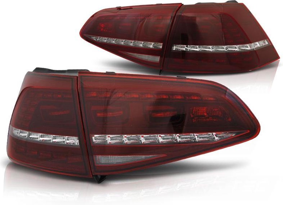 Achterlichten - VW GOLF 7 13-17 hatchback - helder rood - LED R LOOK