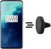 Shop4 - OnePlus 7T Pro Autohouder Magnetische Ventilatierooster Houder Zwart