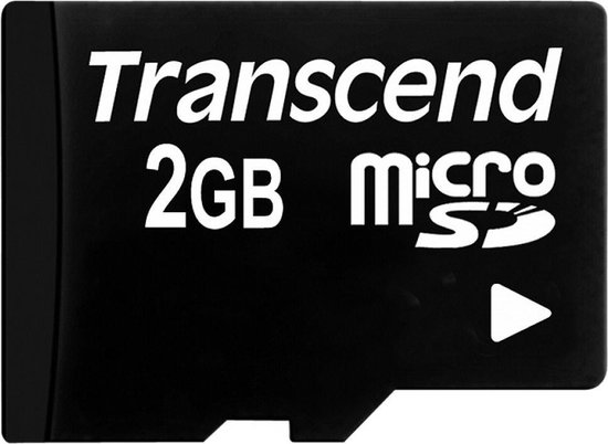 Transcend TS2GUSD 2GB MicroSD MLC flashgeheugen