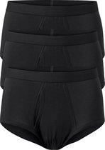 ten Cate Basic slips (3-pack) - heren heupslips met gulp - zwart -  Maat: XXL