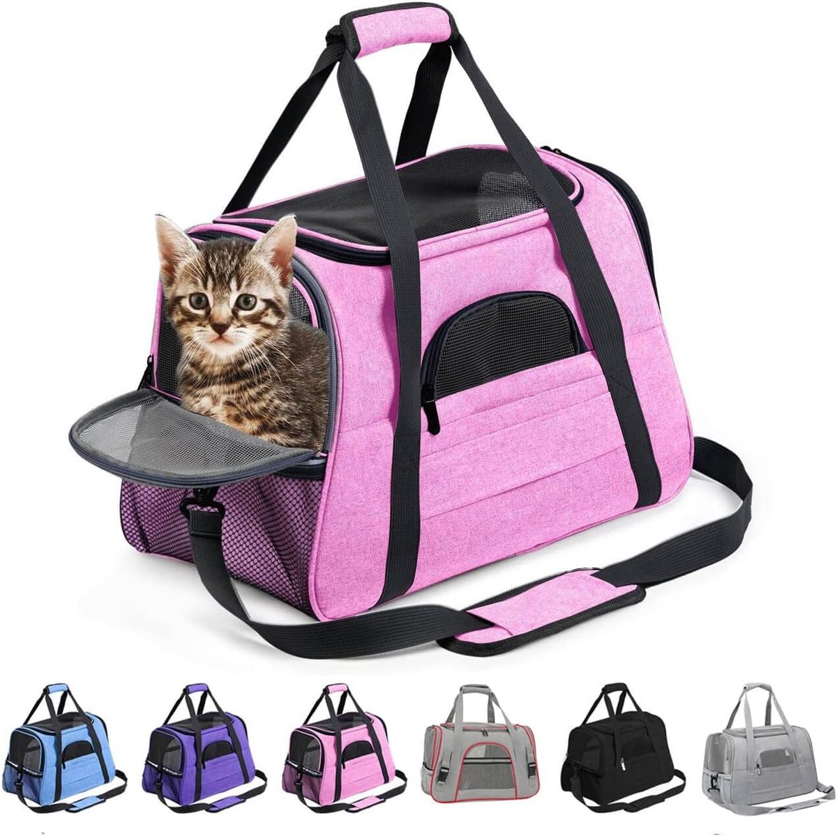 transport cage for small dogs, breathable cat cage and foldable dog cage with adjustable cat transport cage with - ShopVlot