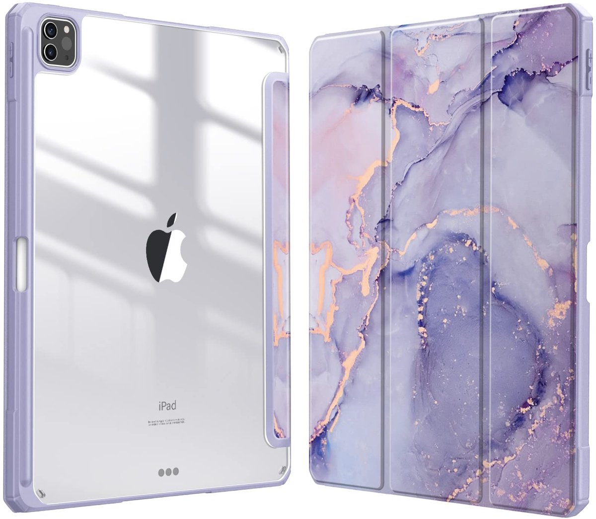 Solidchoice - Hybrid Case voor iPad Pro 12.9" - Shockproof Transparante Achterkant