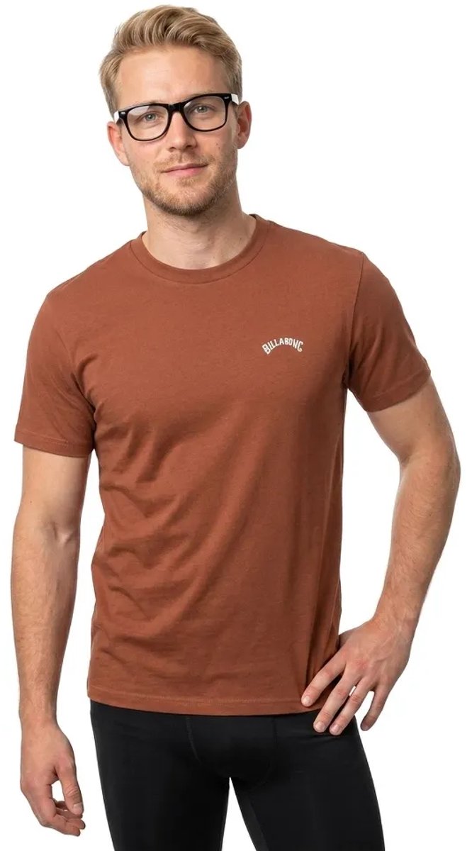 Billabong Arch Crew T-shirt Met Korte Mouwen Bruin M Man