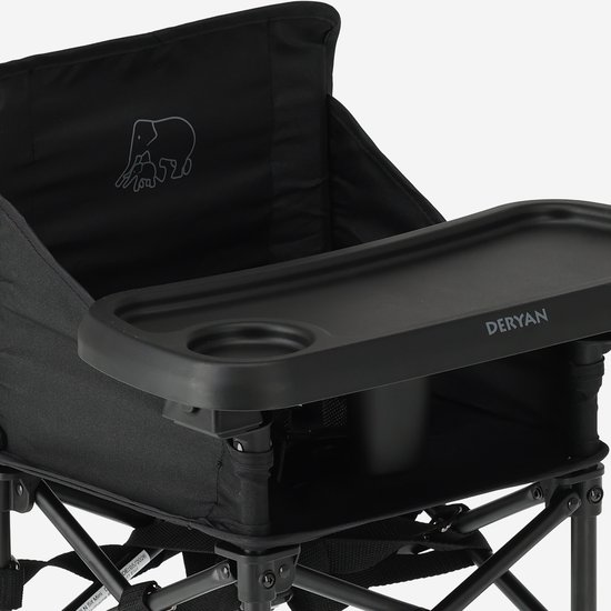 Deryan Pop 'N Sit Mini Kinderstoel - Opvouwbare Stoelverhoger - Zwart van Deryan — afbeelding 5