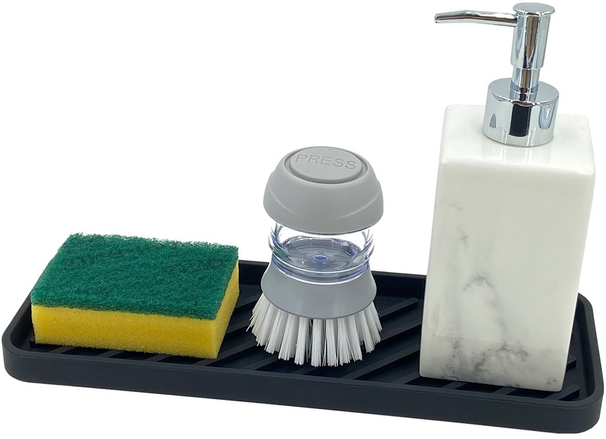 Solidchoice - Siliconen Sponshouder en Organizer voor Keuken en Badkamer