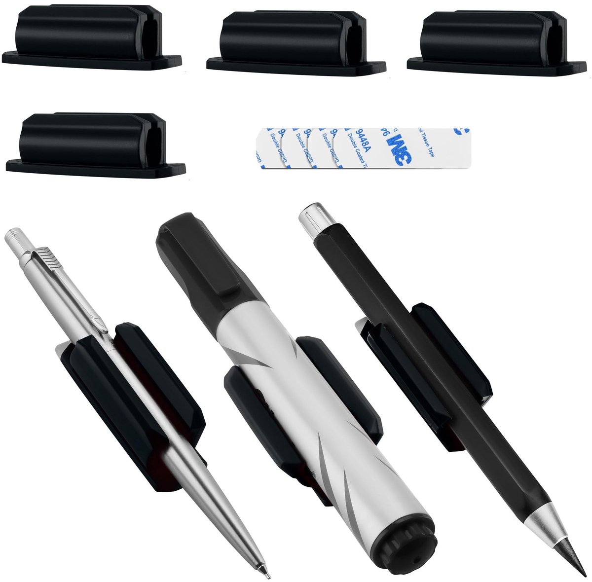 Solidchoice - Set van 4 Duurzame en Flexibele Pennenhouders met Viscosela