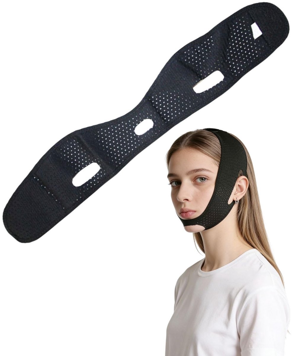 Solidchoice - Ademend V-lijn gezichtsmasker voor dubbele kin - Herbruikbaar en verstevigend