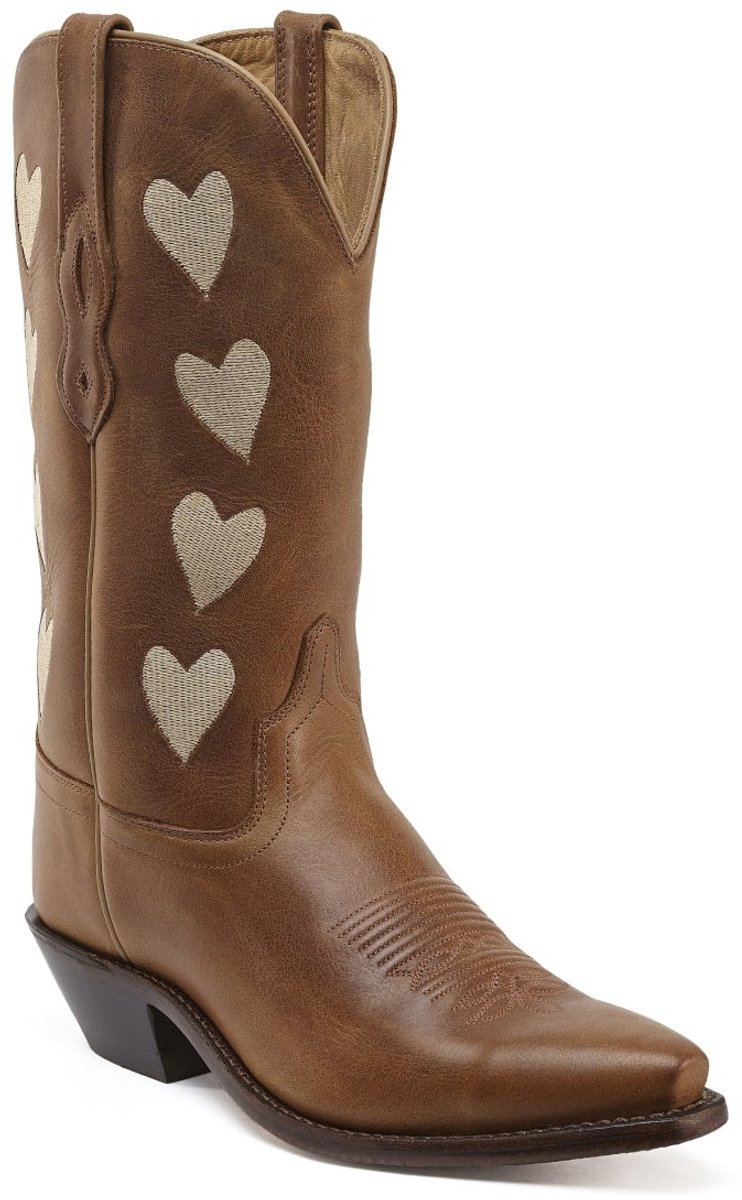 Bootstock Hearts – Dames Cowboylaarzen – Bruin
