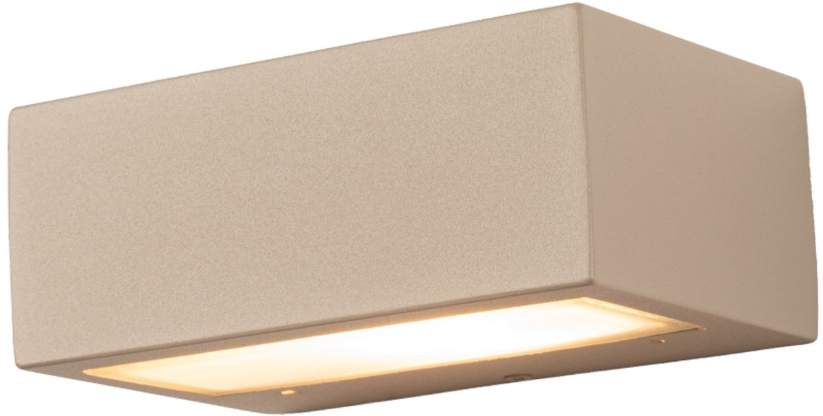 Lumidora Wandlamp 75790 - Voor buiten - LOVISA - E27 - Taupe - Metaal - Buitenlamp - IP44