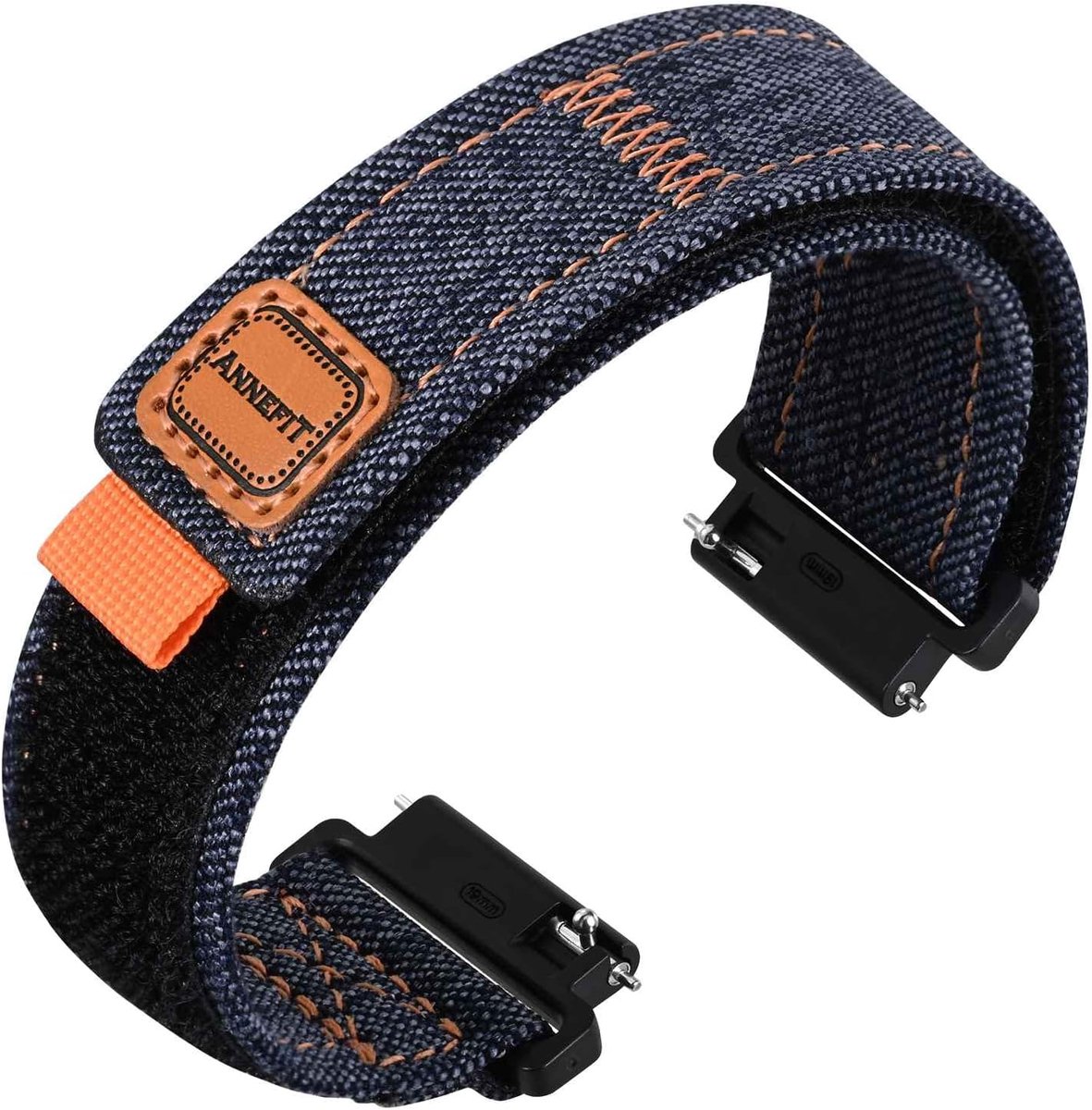 Annefit Watch Strap Denim Fabric Watch Strap with Quick Release for Men Women 16 18 19 20 21 22 24mm - ShopVlot