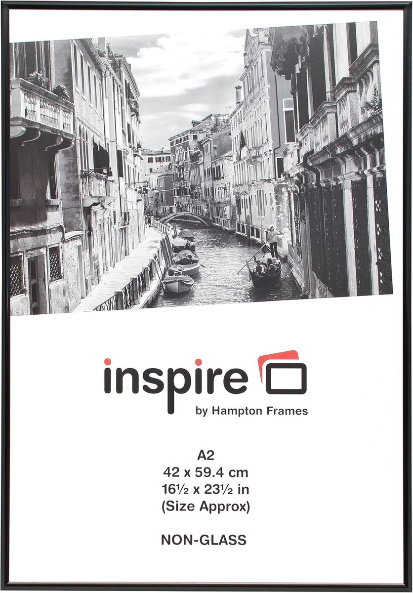 TPAC PAAFA2B-BLK Aluminium Photo Frame, DIN A2, Black - ShopVlot