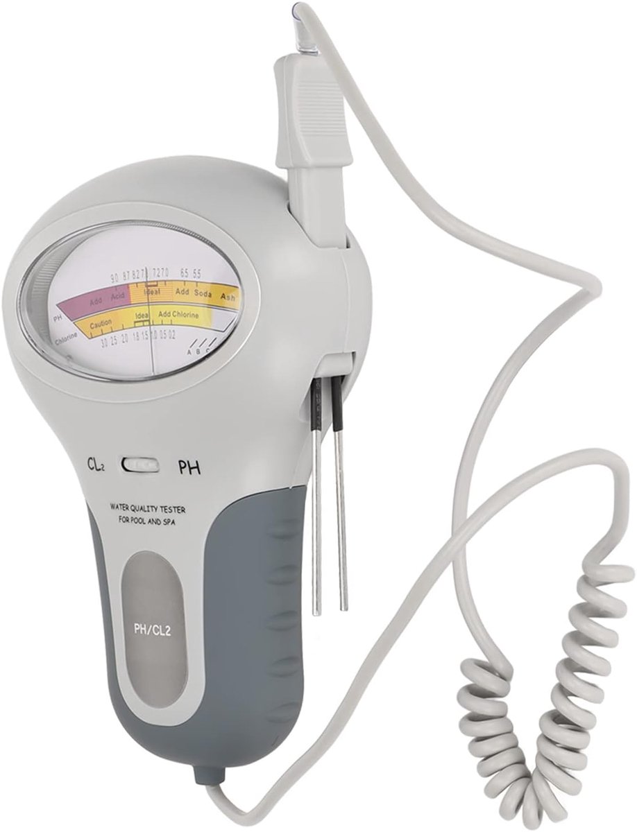 Vikye Water Quality Tester, Accurate and Reliable, Water Chlorine and PH Meter, Portable Water Tester for Swimming - ShopVlot