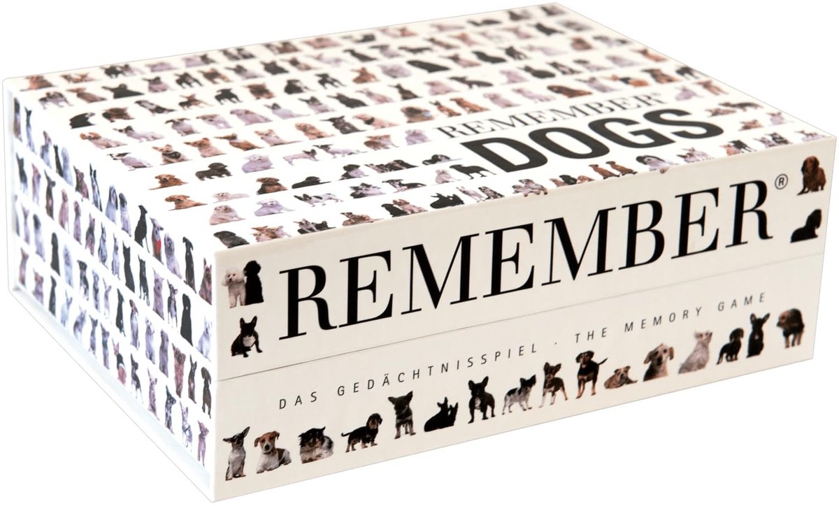 Solidchoice - Dog Memory Spel met 44 Pairs van Afbeeldingen - Perfect voor Hondenliefhebbers, 88 Kaarten