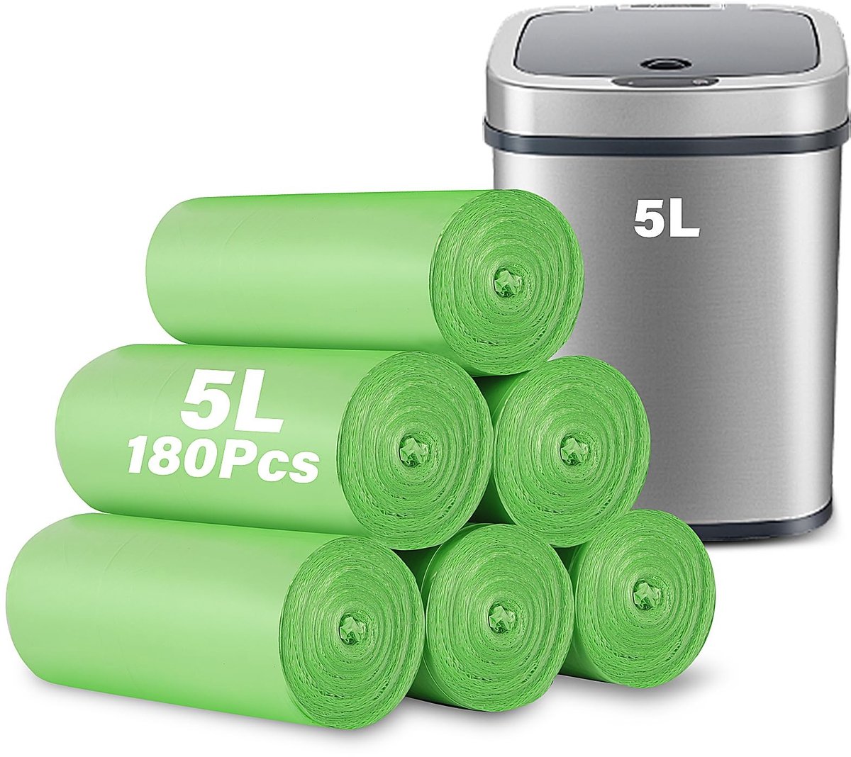 Solidchoice - 180 Composteerbare Afvalzakken 5 Liter voor Huishouden