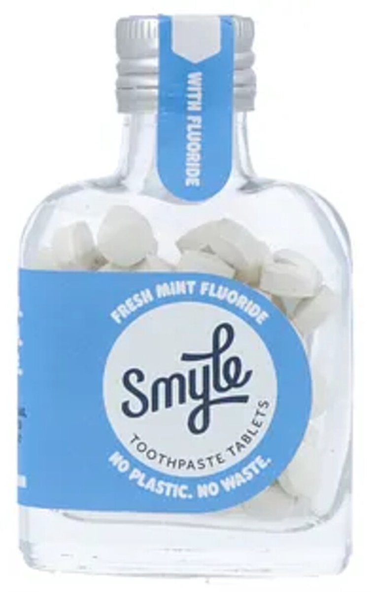 Smyle Tandpasta Tabs met Fluoride & Mint - 3 x 65 stuks - Voordeelverpakking