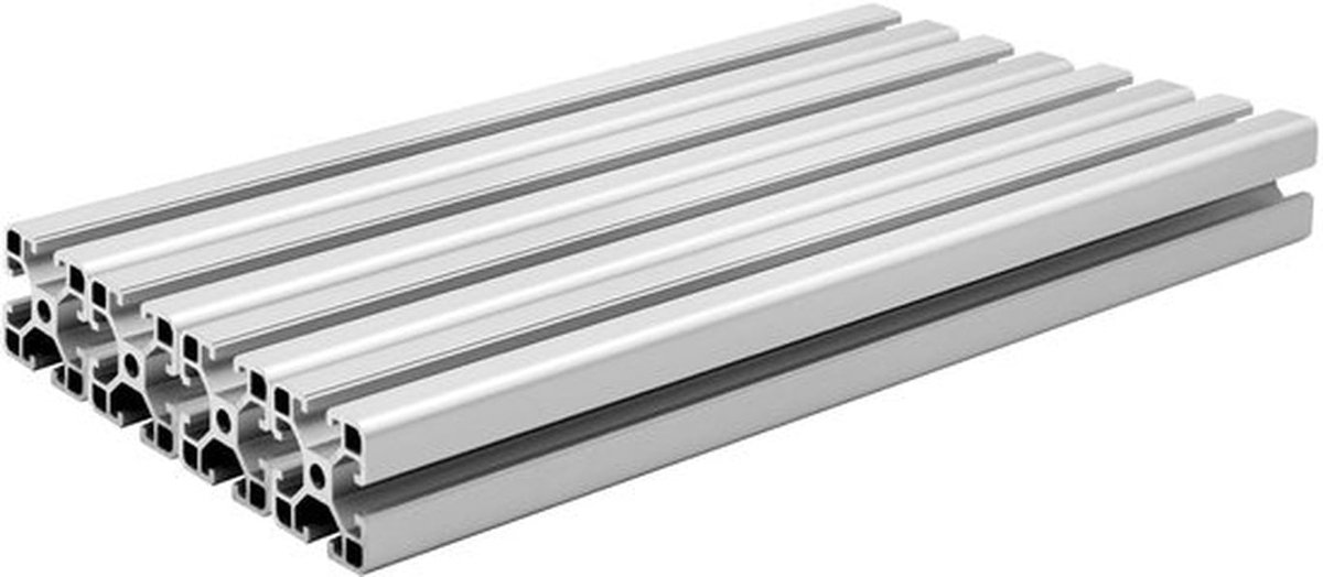 Aluminium profiel 4040 - T-sleuf aluminium - Sterke Europese standaard - Zilver - Geschikt voor 3D-printers - 4 stuks per verpakking