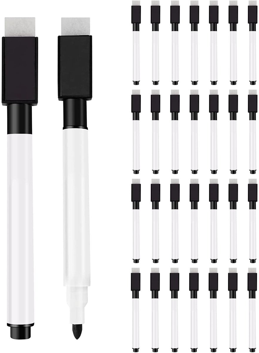 Solidchoice - Set van 30 Erasable Viltstiften voor School en Kantoor