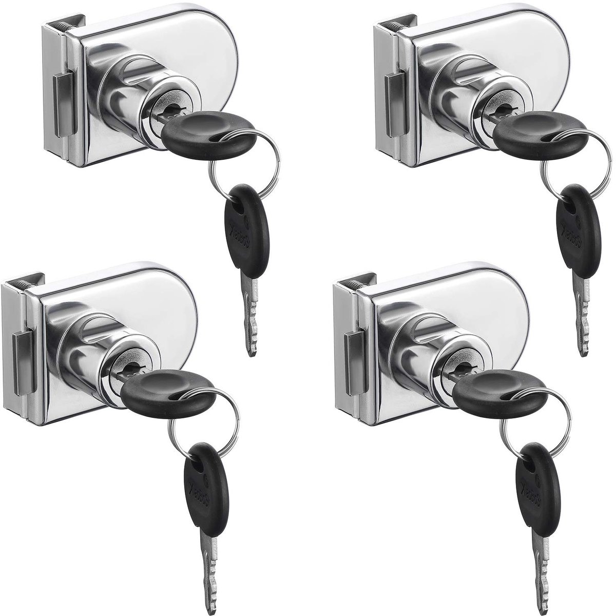 Solidchoice - Set van 4 Beveiligingssloten voor Glazen Deuren