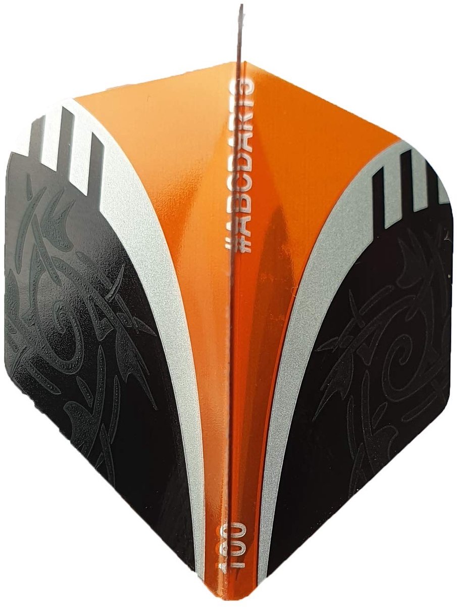 Solidchoice - Tribal Dart Flights in Zwart/Oranje - 10 Sets