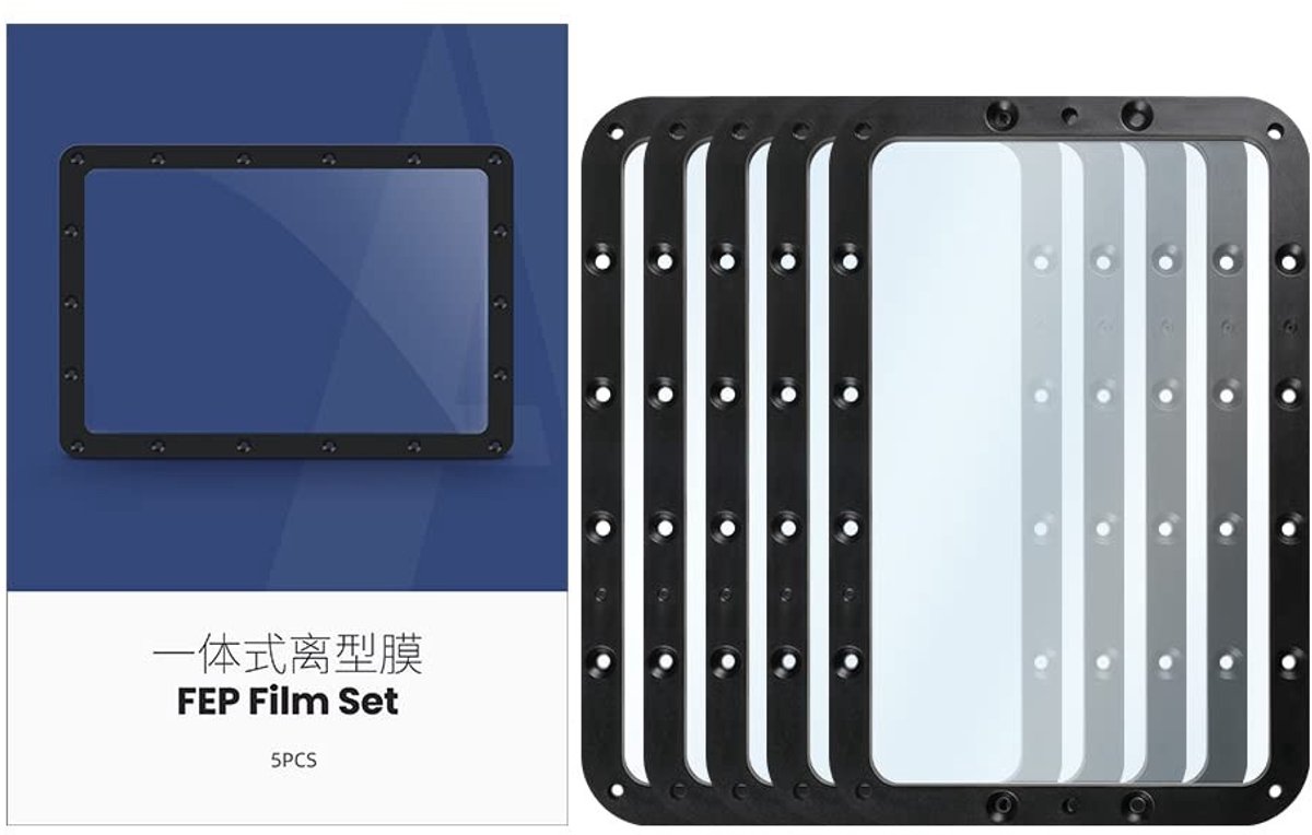 Solidchoice - 6,6 inch FEP Release Film voor 3D Printers - Set van 5 Stuks