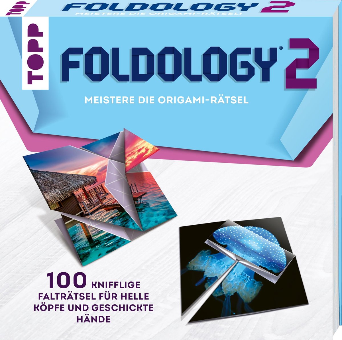 Solidchoice - Origami Puzzelboek met 100 Uitdagende Raadsels