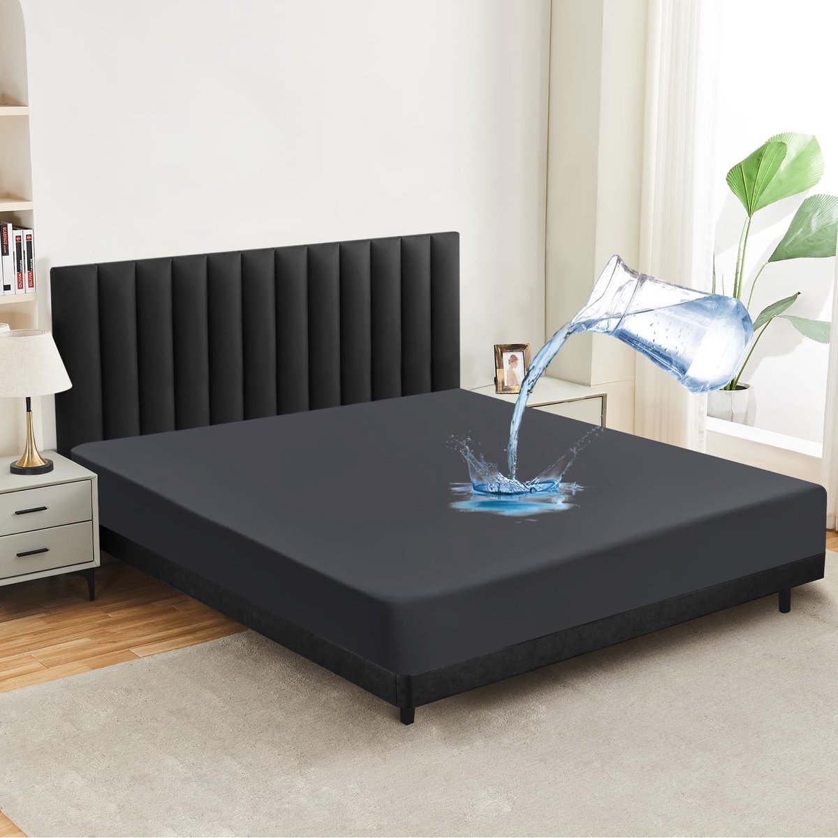 Solidchoice - Waterproof Matrasbeschermer 90 x 200 cm - Ademend en Wasbaar