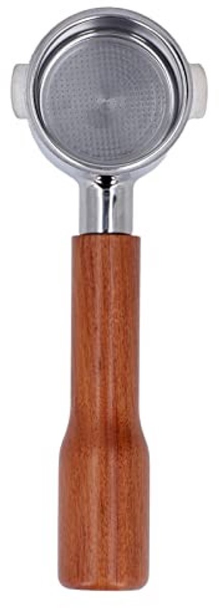 Dailygoods - KIMISS 51 mm drukloos portafilter, ECO310 roestvrij staal, dubbel oor koffiefilter voor S (#11)