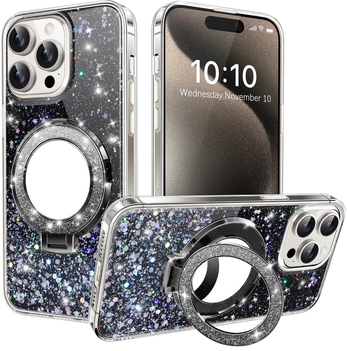 Dailygoods- Beschermhoesje Schokbestendig - Spiegelhouder - TPU - Zacht - Transparant - Militaire Valbeveiliging - Telefoonhoes