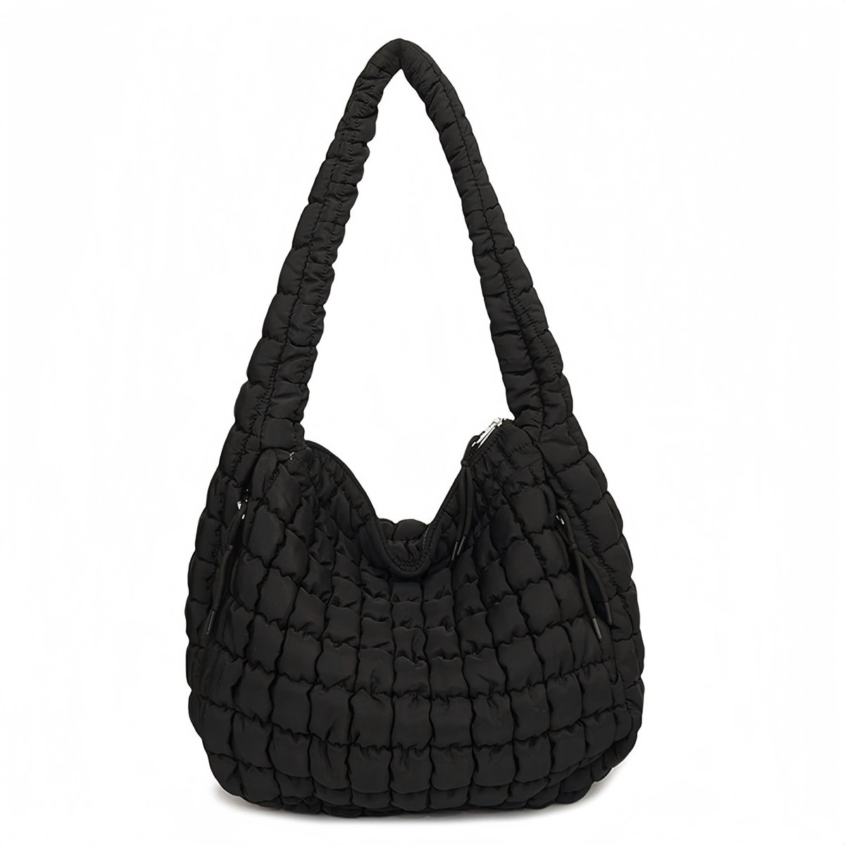 Dailygoods - Aucuu Gewatteerde draagtas, schoudertas, puffertas, gezwollen draagtas, draagtas, katoenen gezwollen schoudertas, crossbody-portemonnee voor reizen, school, werk
